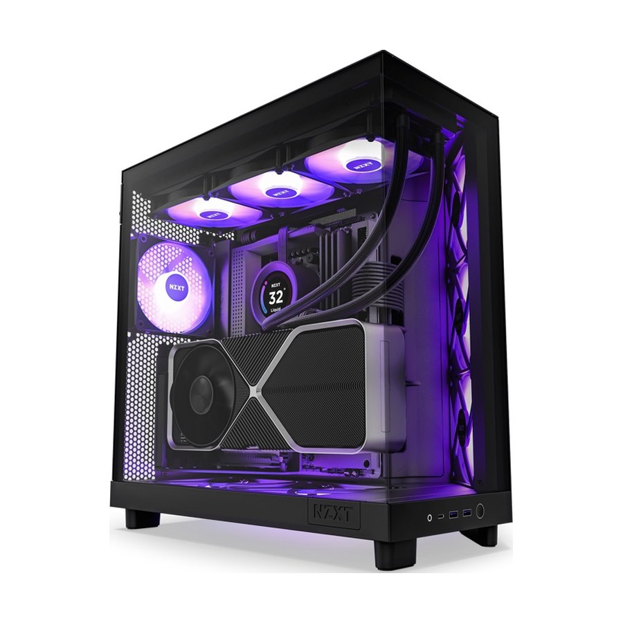 NZXT H6 Flow RGB, de kast van de FlexxForce-build (foto fabrikant, ter illustratie)