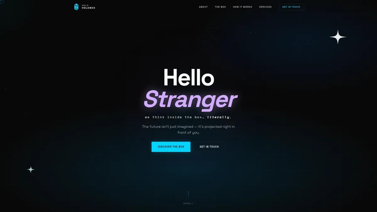 Website Holoholobox, ontworpen en gebouwd door FlexxDirect