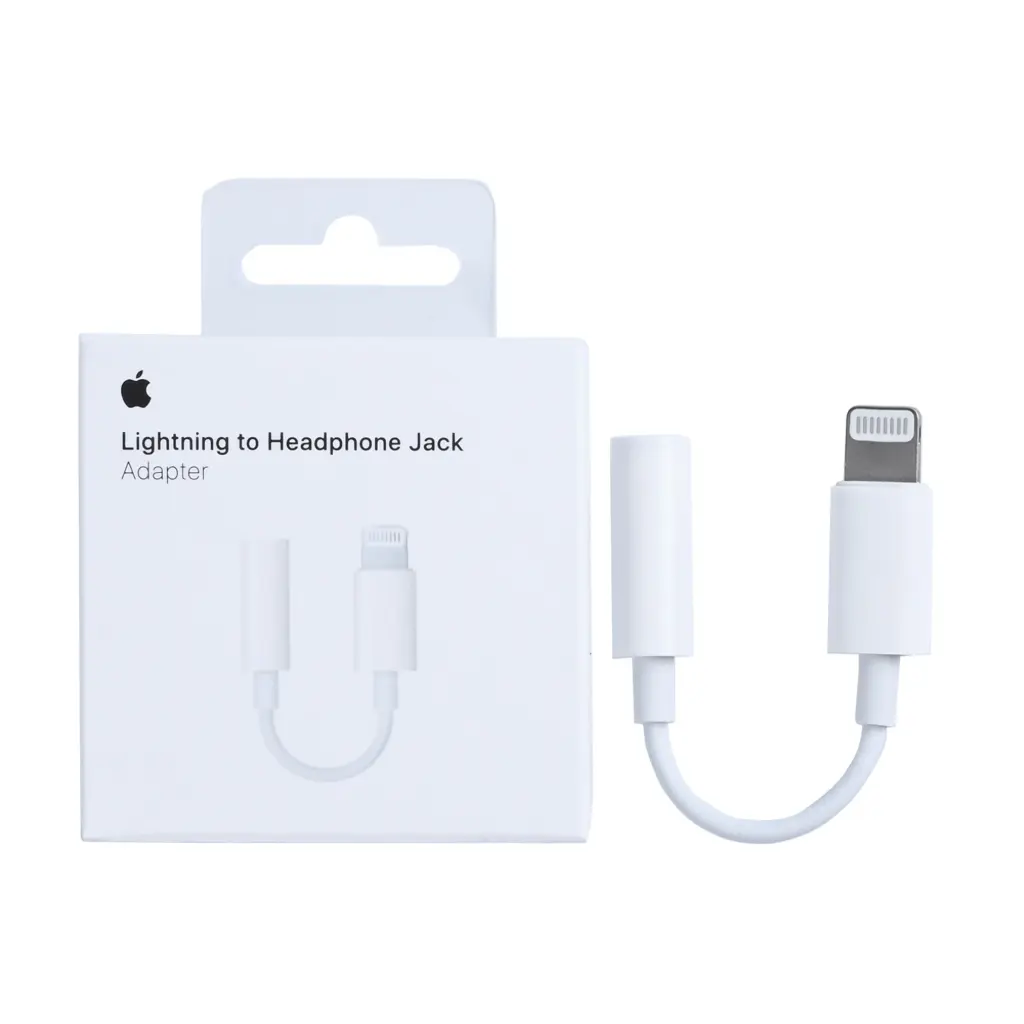 Apple Lightning To 3.5mm Jack Adapter 5cm White