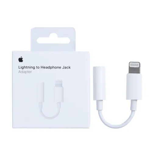 Apple Lightning To 3.5mm Jack Adapter 5cm White